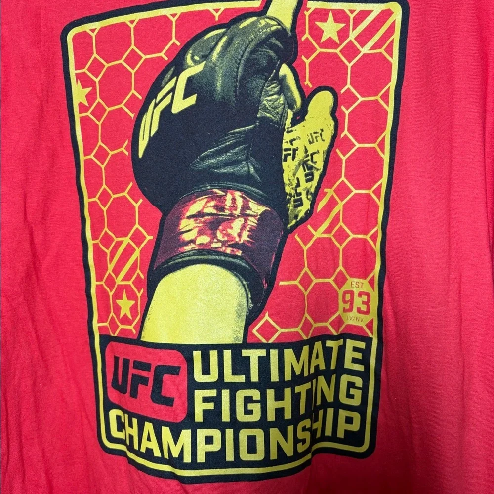 UFC Red and Yellow Championship Tee